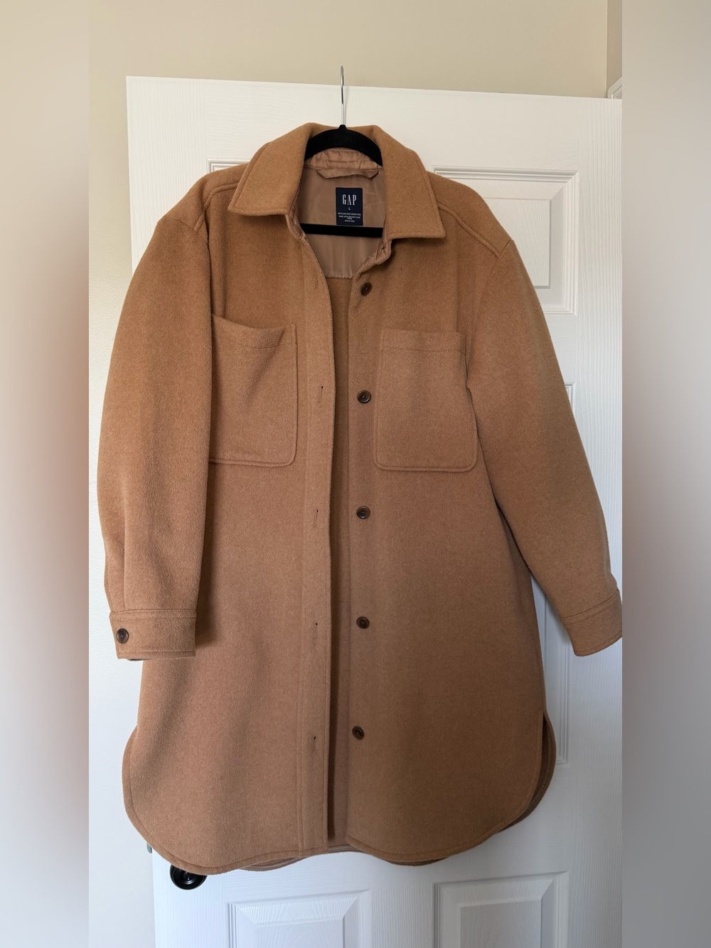 GAP Camel Wool-Blend Coat - Tan